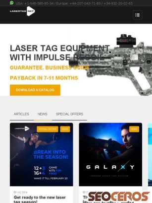 lasertag.net tablet preview
