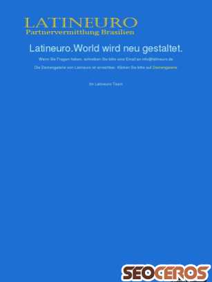 latineuro.world/namoro-international tablet előnézeti kép