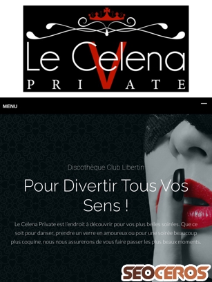 le-celena-private.fr tablet náhled obrázku
