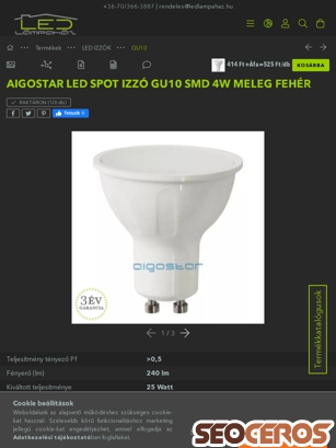 ledlampahaz.hu/LED-spot-4W-SMD-meleg-feher-240-lumen-2-ev-garanci tablet Vorschau