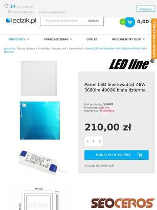 ledzik.pl/product-pol-1710-Panel-LED-line-kwadrat-46W-3680lm-4000K-biala-dzienna.html tablet obraz podglądowy