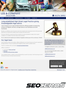 leeandcompany.co.uk tablet förhandsvisning