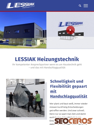 lessiak-heizungstechnik.at tablet vista previa