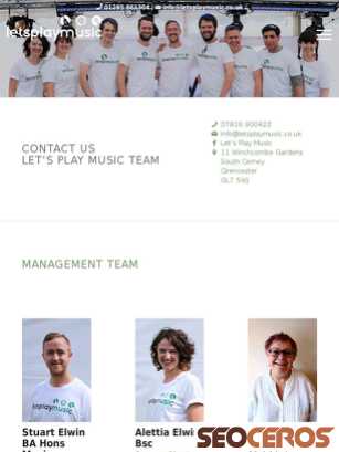 letsplaymusic.co.uk/contact-us tablet previzualizare