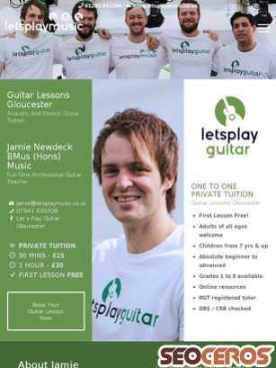 letsplaymusic.co.uk/private-instrument-lessons/guitar-lessons/guitar-lessons-gloucester tablet obraz podglądowy