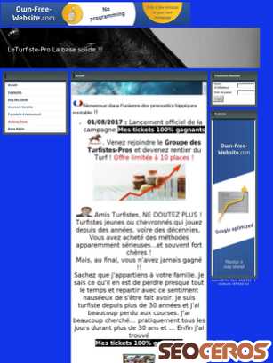 leturfiste-pro.user.fr tablet preview