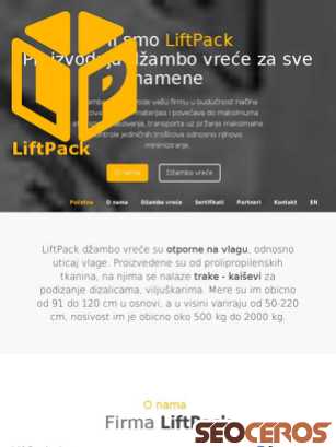 liftpack.a1dev.net tablet Vista previa