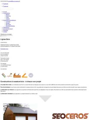 lignesboisconstructions.fr tablet előnézeti kép