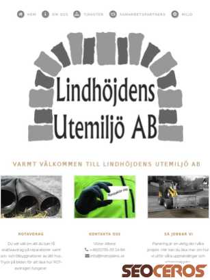 lindhojdens.se tablet előnézeti kép
