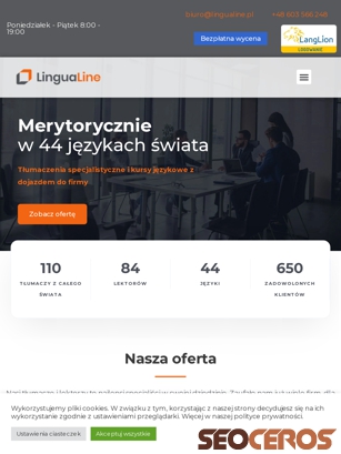 lingualine.pl tablet preview