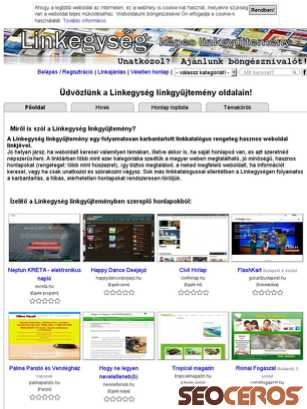 linkegyseg.hu tablet Vista previa