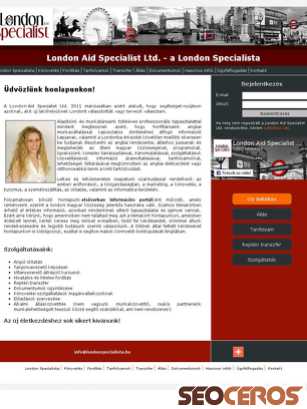 londonspecialista.hu tablet előnézeti kép
