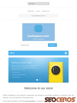 lookspecs.com tablet preview