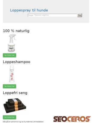 loppespray.dk tablet előnézeti kép