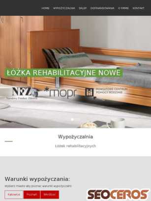lozkorehabilitacyjne.pl tablet anteprima