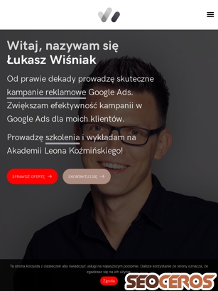 lukaszwisniak.pl tablet vista previa