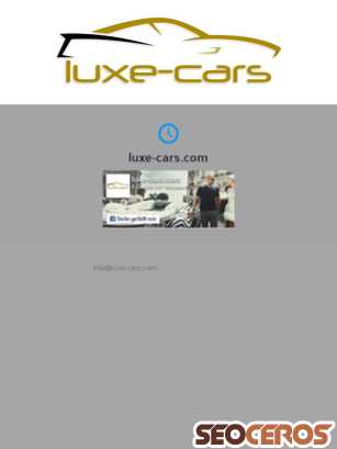 luxe-cars.com tablet förhandsvisning