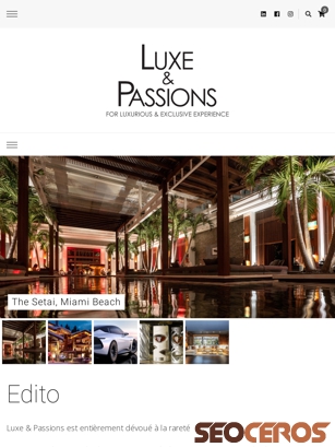 luxe-et-passions.fr tablet 미리보기