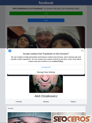 facebook.com/ales.dziatkowicz tablet preview