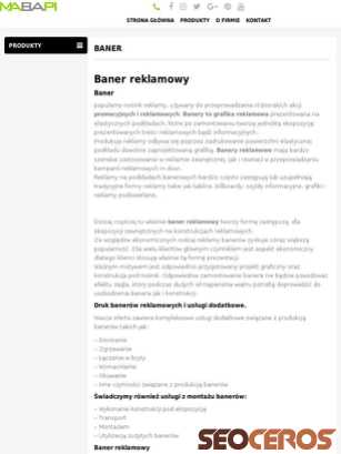mabapi.pl/baner-reklamowy tablet förhandsvisning