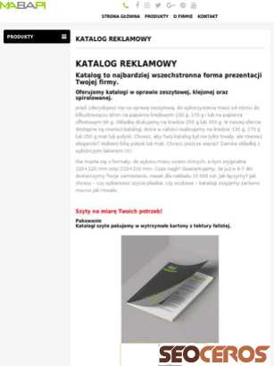 mabapi.pl/katalog-reklamowy tablet előnézeti kép