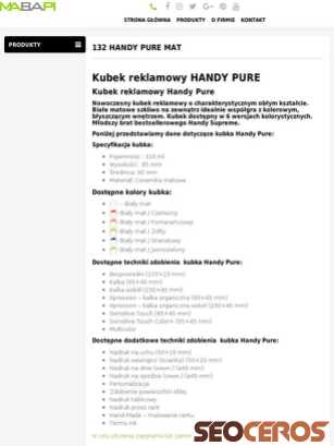 mabapi.pl/kubek-reklamowy-handy-pure tablet Vista previa