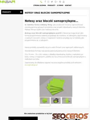 mabapi.pl/notesy-bloczki-samoprzylepne tablet previzualizare