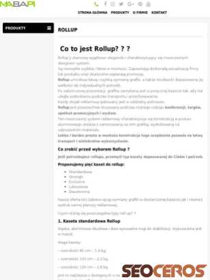 mabapi.pl/rollup tablet previzualizare