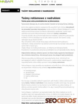mabapi.pl/tasmy-z-nadrukiem tablet náhled obrázku