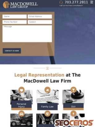 macdowelllawgroup.com tablet preview