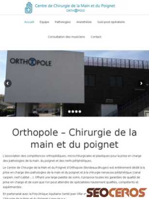 mainpoignet-orthopole.com tablet náhled obrázku