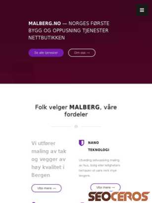 malberg.no tablet előnézeti kép