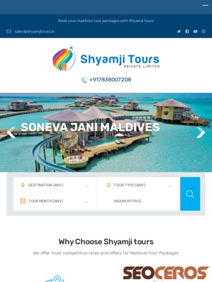 maldives.shyamjitours.in tablet preview
