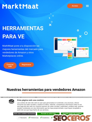 marktmaat.com tablet Vista previa