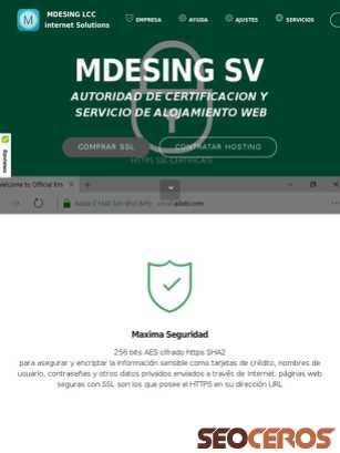 mdesingsv.ga tablet előnézeti kép