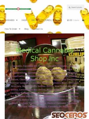 medicalcannabisshop-inc.com tablet Vista previa