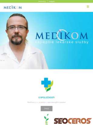medikom.sk tablet preview