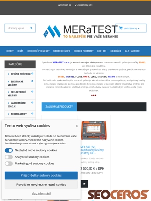 meratest.sk tablet náhled obrázku