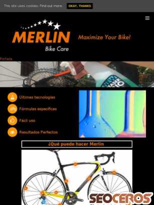 merlinbikecare.com tablet náhľad obrázku