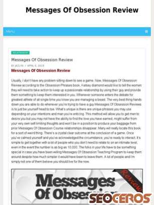 messagesofobsessionreview.com tablet förhandsvisning