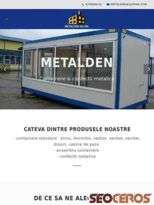 metalden.ro tablet előnézeti kép