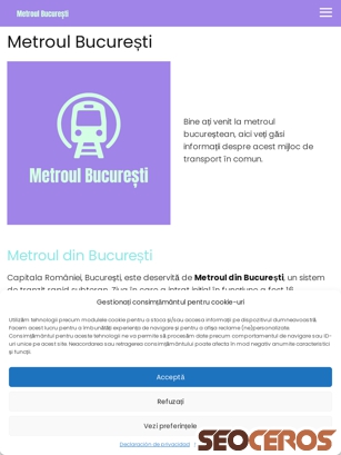 metroulbucuresti.com tablet vista previa