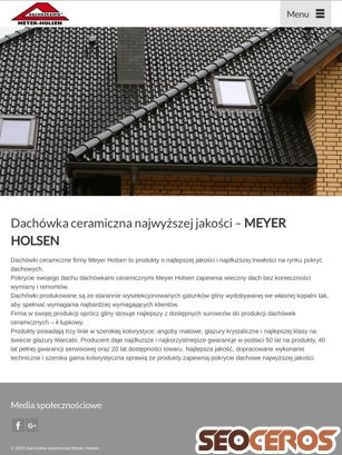 meyerholsen.pl tablet preview