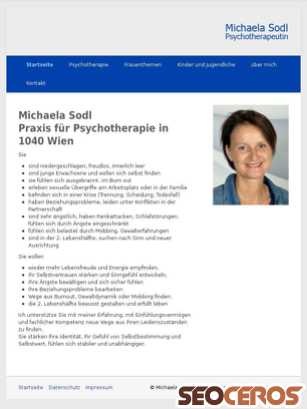 michaela-sodl.at tablet preview