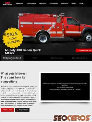 midwestfire.com tablet preview