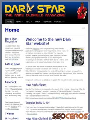 mikeoldfield.org tablet preview