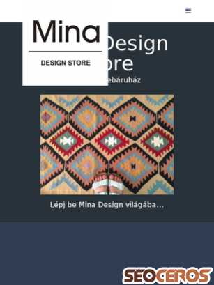 minadesign.hu tablet előnézeti kép