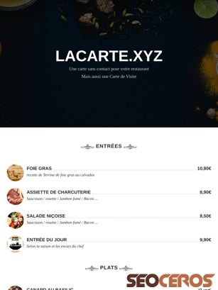 lacarte.xyz tablet förhandsvisning