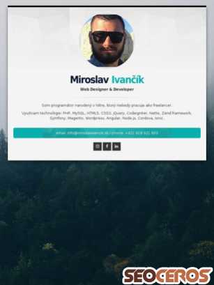 miroslavivancik.sk tablet vista previa