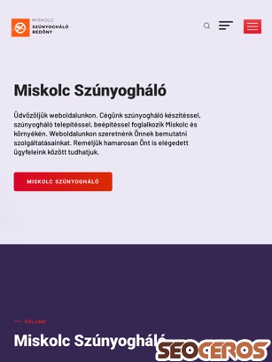 miskolc-szunyoghalo.hu tablet előnézeti kép
